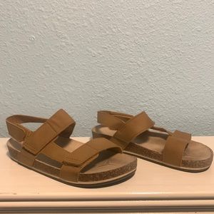 Unisex Faux -Leather Double Strap Sandals for Toddler